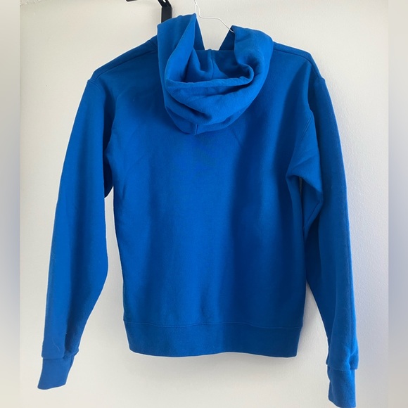 Faith Over Fear Clean Apparel Blue Hoodie Mens Small - Picture 2 of 3